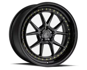 AodHan Wheels DS08 Wheel 18x8.5 5x100 35 Gloss Black with Gold Rivets