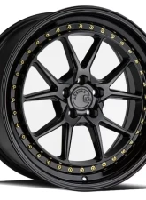 AodHan Wheels DS08 Wheel 18x9.5 5x100 35 Gloss Black with Gold Rivets                                     - DS81895510035GB - Image 3