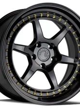 AodHan Wheels DS09 Wheel 19x11 5x114.3 22 Gloss Black with Gold Rivets                                     - DS91911511422GB - Image 3