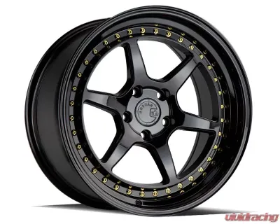 AodHan Wheels DS09 Wheel 19x11 5x114.3 22 Gloss Black with Gold Rivets - DS91911511422GB
