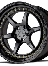 AodHan Wheels DS09 Wheel 19x11 5x114.3 22 Gloss Black with Gold Rivets                                     - DS91911511422GB - Image 3