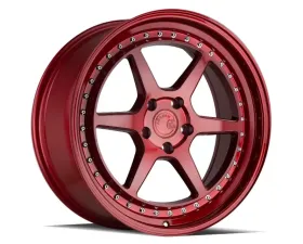 AodHan Wheels DS09 Wheel 18x9.5 5x100 35 Candy Red with Chrome Rivets