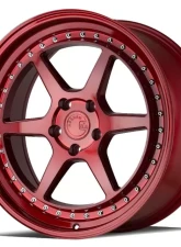 AodHan Wheels DS09 Wheel 18x9.5 5x114.3 30 Candy Red with Chrome Rivets                                     - DS91895511430R - Image 3