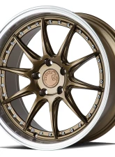 AodHan Wheels DS07 Wheels 5x114.3 19x9.5 35 Bronze w/ Machined Lip                                     - DS71985511435BZ - Image 3