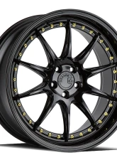 AodHan Wheels DS07 Wheels 5x114.3 19x9.5 35 Gloss Black w/ Gold Rivets                                     - DS71985511435GB - Image 3