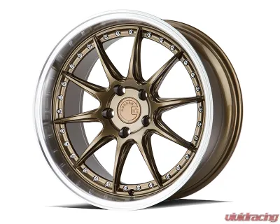 AodHan Wheels DS07 Wheels 5x114.3 18x8.5 30 Bronze w/ Machined Lip - DS71995511430BZ