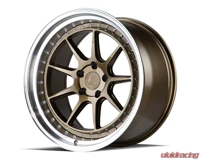 AodHan Wheels DS-X Wheels 5x114.3 18x10.5 22 Bronze w/ Machined Lip - DSX18105511422BZ
