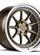 AodHan Wheels DS-X Wheels 5x114.3 18x10.5 22 Bronze w/ Machined Lip                                     - DSX18105511422BZ - Image 3