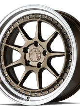 AodHan Wheels DS-X Wheels 5x100 18x9.5 35 Bronze w/ Machined Lip                                     - DSX1885510035BZ - Image 3