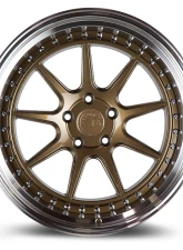 AodHan Wheels DS-X Wheels 5x114.3 18x10.5 15 Bronze w/ Machined Lip                                     - DSX1895511415BZ - Image 2