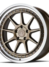 AodHan Wheels DS-X Wheels 5x114.3 18x10.5 15 Bronze w/ Machined Lip                                     - DSX1895511415BZ - Image 3