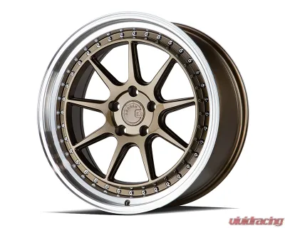 AodHan Wheels DS-X Wheels 5x114.3 18x10.5 15 Bronze w/ Machined Lip - DSX1895511415BZ