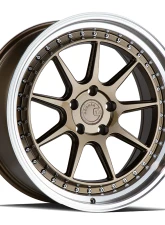 AodHan Wheels DS-X Wheels 5x114.3 18x10.5 15 Bronze w/ Machined Lip                                     - DSX1895511415BZ - Image 3