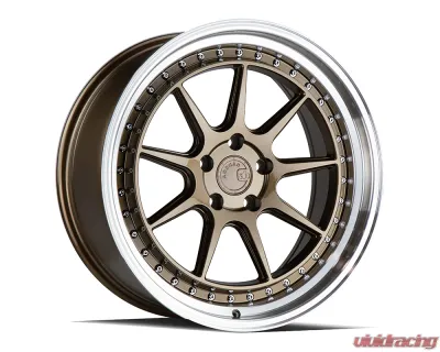 AodHan Wheels DS-X Wheels 5x114.3 18x10.5 15 Bronze w/ Machined Lip - DSX1895511415BZ