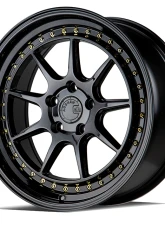 AodHan Wheels DS-X Wheels 5x114.3 18x9.5 22 Gloss Black w/ Gold Rivets                                     - DSX1895511422GB - Image 3