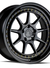 AodHan Wheels DS-X Wheels 5x114.3 18x9.5 22 Gloss Black w/ Gold Rivets                                     - DSX1895511422GB - Image 3