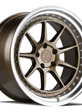 AodHan Wheels DS-X Wheels 5x114.3 18x8.5 15 Bronze w/ Machined Lip                                     - DSX1911511415BZ - Image 3