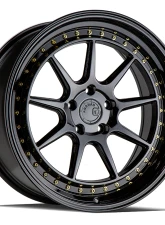 AodHan Wheels DS-X Wheels 5x114.3 19x9.5 35 Gloss Black w/ Gold Rivets                                     - DSX1985511435GB - Image 3