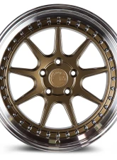 AodHan Wheels DS-X Wheels 5x114.3 19x9.5 30 Bronze w/ Machined Lip                                     - DSX1995511430BZ - Image 2
