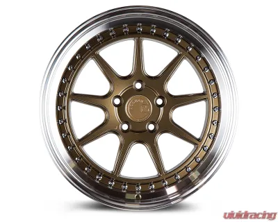 AodHan Wheels DS-X Wheels 5x114.3 19x9.5 30 Bronze w/ Machined Lip - DSX1995511430BZ