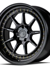 AodHan Wheels DS-X Wheels 5x114.3 19x9.5 22 Gloss Black w/ Gold Rivets                                     - DSX1995511422GB - Image 3