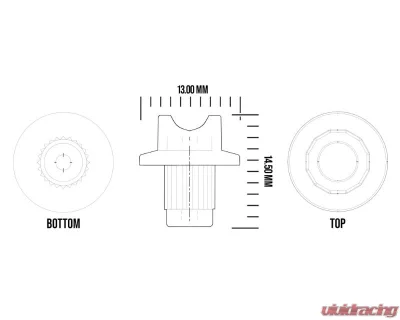 AodHan Wheels Chrome Finish Rivets - Ds_Cr