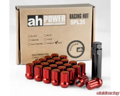 AodHan Wheels 14x1.5 SPL35 7 Spline Lug Nuts - AHLNSPL351415R