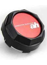 AodHan Wheels Raised Center Cap Matte Black w/ Red Decal                                     - AH_Cap_BK1 - Image 3