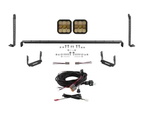 Diode Dynamics SS5 Stealth Grille LED 2-Pod Kit Sport Yellow Combo Toyota 4Runner 2014-2023