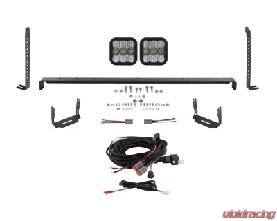 Diode Dynamics SS5 Stealth Grille LED 2-Pod Kit Pro White Combo Toyota 4Runner 2014-2023 - DD7536