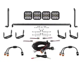 Diode Dynamics SS5 Stealth Grille LED 4-Pod Kit Sport White Combo Toyota 4Runner 2014-2023