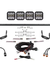 Diode Dynamics SS5 Stealth Grille LED 4-Pod Kit Pro White Combo Toyota 4Runner 2014-2023                                     - DD7544 - Image 8