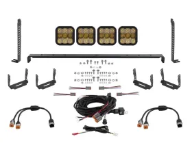 Diode Dynamics SS5 Stealth Grille LED 4-Pod Kit Pro Yellow Combo Toyota 4Runner 2014-2023