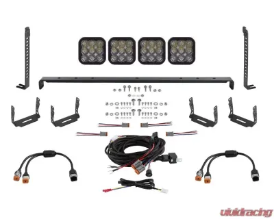 Diode Dynamics SS5 Stealth Grille LED 4-Pod Kit Sport White Driving Toyota 4Runner 2014-2023 - DD7546