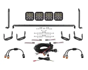Diode Dynamics SS5 Stealth Grille LED 4-Pod Kit Pro White Driving Toyota 4Runner 2014-2023