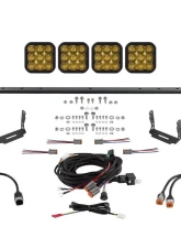 Diode Dynamics SS5 Stealth Grille LED 4-Pod Kit Pro Yellow Driving Toyota 4Runner 2014-2023                                     - DD7549 - Image 8