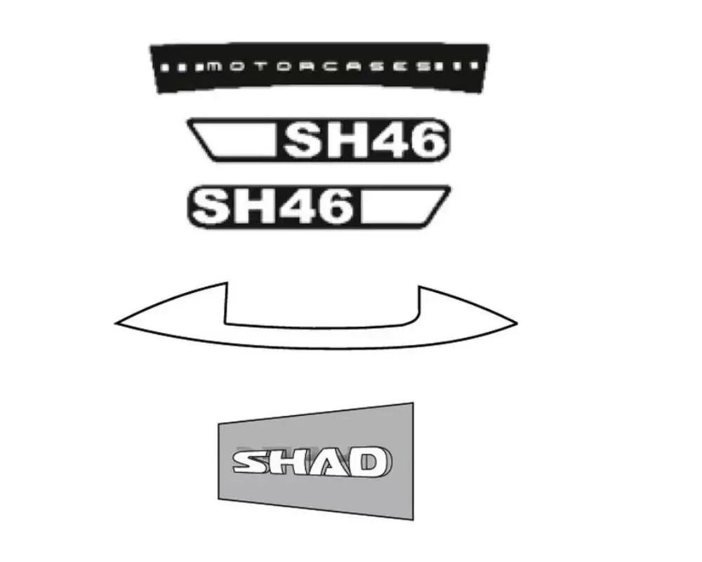 Shad USA SH46 Stickers Replacement - D1B461ETR