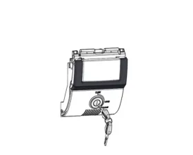 Shad USA Black Key Dark Grey Sidebands SH48 Spare Parts Locking Mechanism Replacement