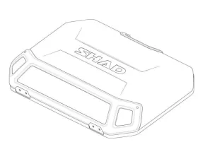 Shad Black Aluminium Terra Side Case Cover