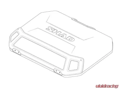 Shad Black Aluminium Terra Side Case Cover - 203163RB