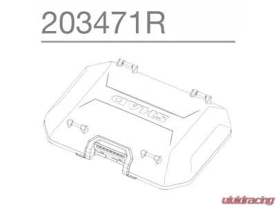 Shad Aluminium Terra Top Case Cover - 203471R