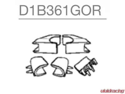 Shad SH36 Rubbers Shore 80 Set 2014 - D1B361GOR