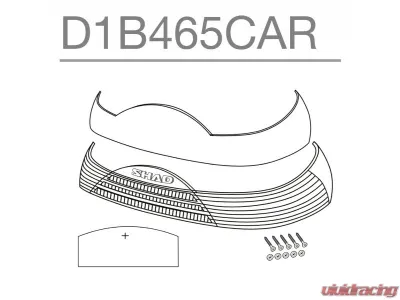 Shad Black Red SH46 Reflector - D1B465CAR