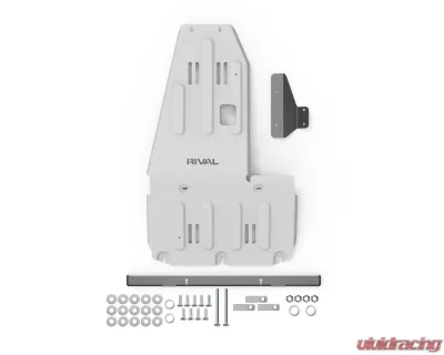 RIVAL 4x4 Aluminum Engine Transmission Catalytic Converter Skid Plate - 2333.4501.1.6