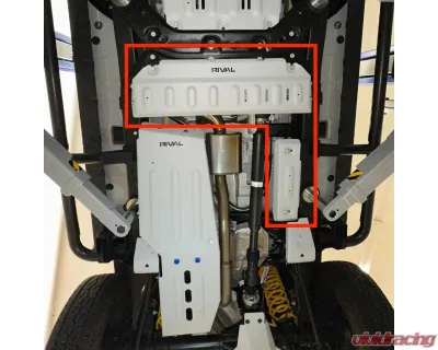 RIVAL 4x4 Aluminum Transfer Case Skid Plate - 2333.4502.2.6