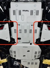 RIVAL 4x4 Aluminum Lower Controls Skid Plate                                     - 2333.9573.1.6 - Image 2