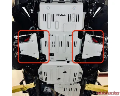 RIVAL 4x4 Aluminum Lower Controls Skid Plate - 2333.9573.1.6