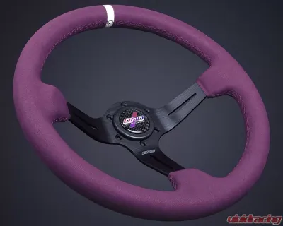 DND Performance Full Colored Purple Alcantara Race Steering Wheel - FCAW-PR