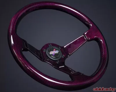 DND Performance Maroon Full Carbon Fiber Steering Wheel - FCSW-MR