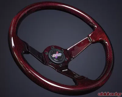 DND Performance Red Full Carbon Fiber Steering Wheel - FCSW-RD